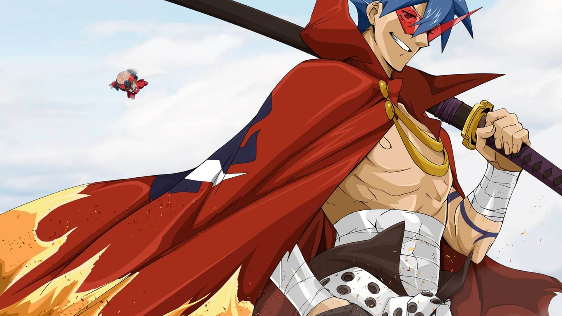 ScreenHeaven Kamina Tengen Toppa Gurren Lagann anime desktop and